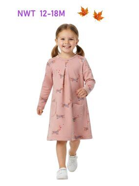 NWT - VIGNETTE Pink Dress "Puppy Love" size 12/18M